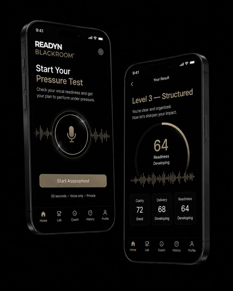 Readyn Blackroom private pressure interface